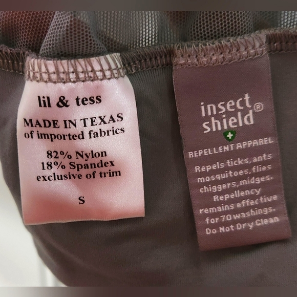 Lil & Tess grey insect shield mesh jacket women's size Small - Picture 6 of 6